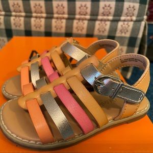 Cat & Jack Baby Size 6 Pink & Gold Sandals